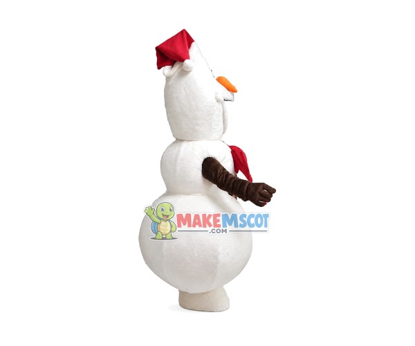 Christmas Olaf Mascot Costume Christmas Olaf Mascot Costume