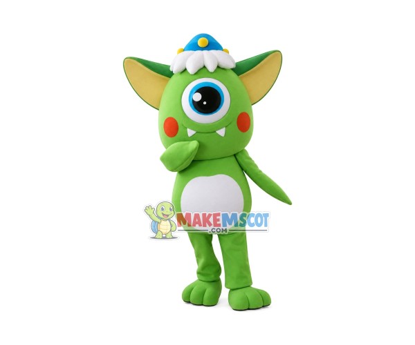 Super Cute Mike Wazowski Mascot Costume Super Cute Mike Wazowski Mascot Costume