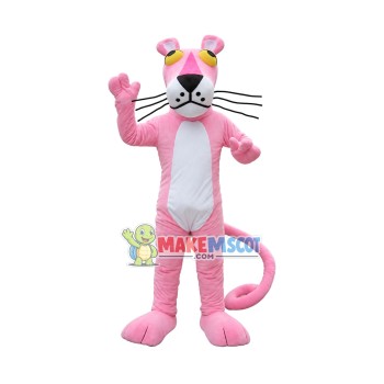Cartoon Pink Panther Mascot Costume