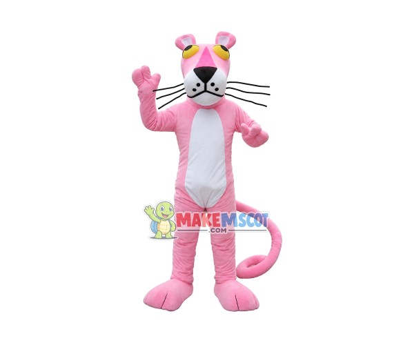 Cartoon Pink Panther Mascot Costume Cartoon Pink Panther Mascot Costume