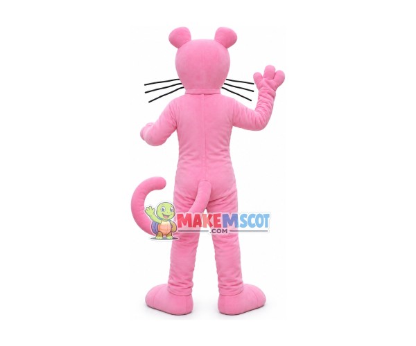 Cartoon Pink Panther Mascot Costume Cartoon Pink Panther Mascot Costume