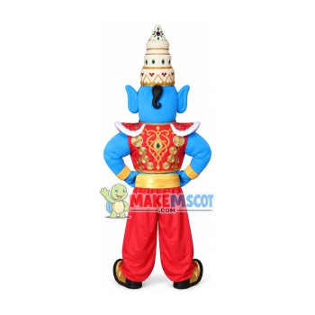 Genie Aladdin Mascot Costume Genie Aladdin Mascot Costume