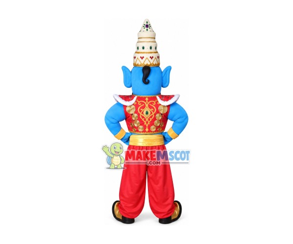 Genie Aladdin Mascot Costume Genie Aladdin Mascot Costume
