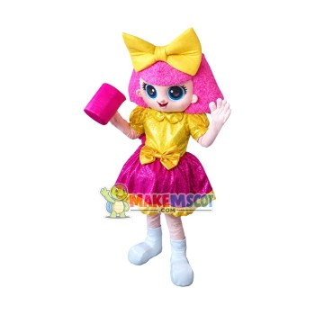 Glitter Queen Doll Mascot Costume