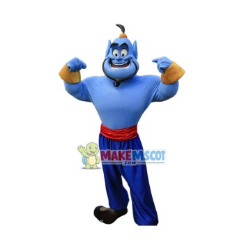 Genie Aladdin Mascot Costume Free Shipping Genie Aladdin Mascot Costume Free Shipping