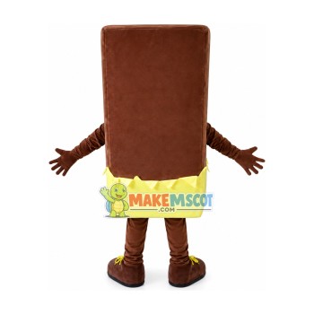 Chocolate Bar Mascot Costume Chocolate Bar Mascot Costume