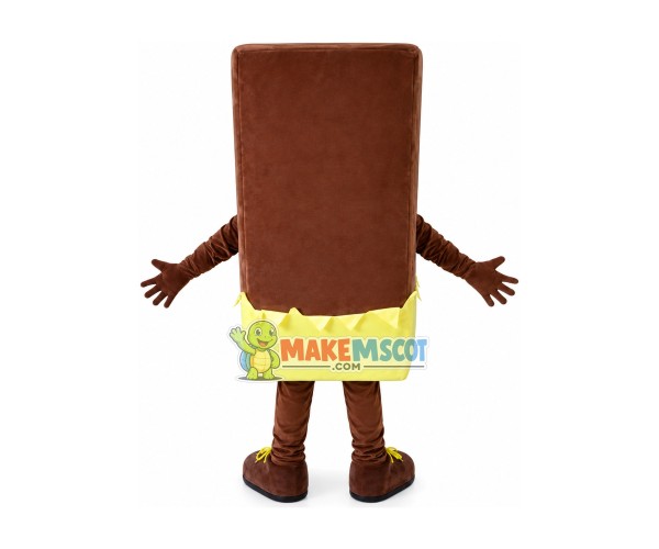 Chocolate Bar Mascot Costume Chocolate Bar Mascot Costume
