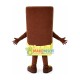 Chocolate Bar Mascot Costume Chocolate Bar Mascot Costume