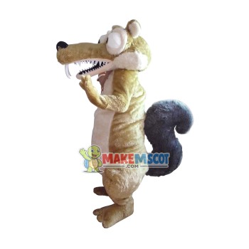 Ice Age Squirrel Mascot Costume Ice Age Squirrel Mascot Costume
