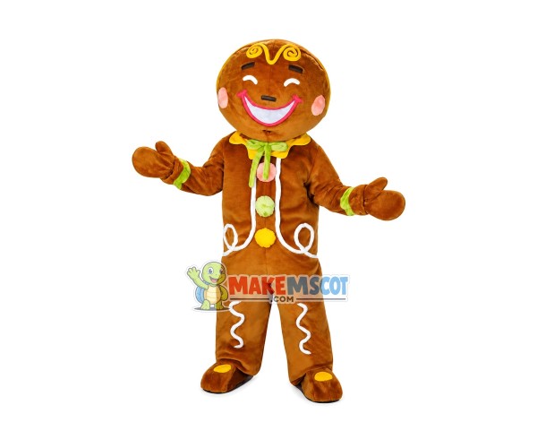 Top Quality Gingerbread Man Mascot Costume