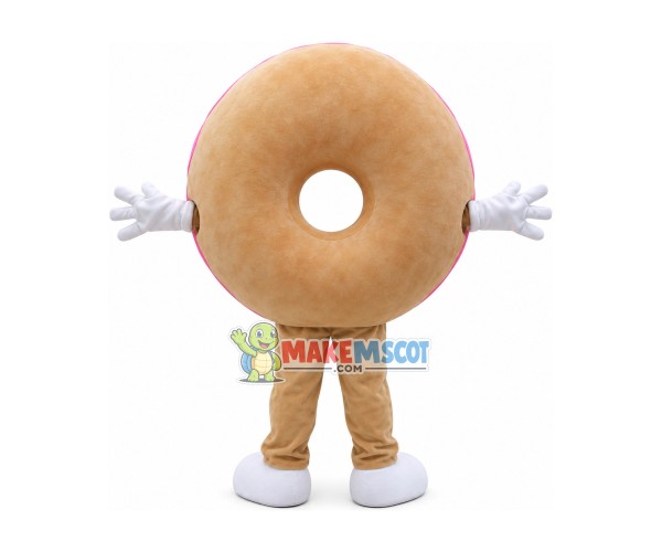 Pink Donut Mascot Costume Pink Donut Mascot Costume