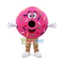 Pink Donut Mascot Costume