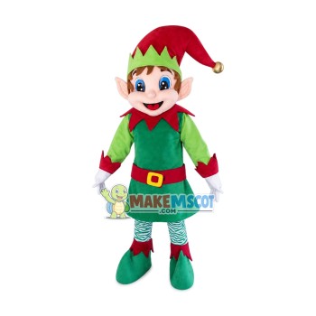 Elf Santa Claus Helper Mascot Costume