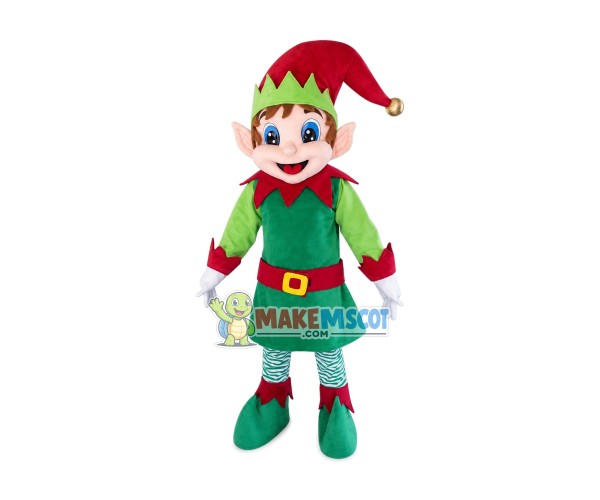 Elf Santa Claus Helper Mascot Costume Elf Santa Claus Helper Mascot Costume