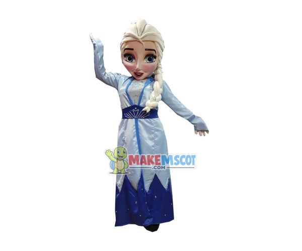 Frozen Princess Elsa Mascot Costume Frozen Princess Elsa Mascot Costume