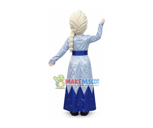 Frozen Princess Elsa Mascot Costume Frozen Princess Elsa Mascot Costume