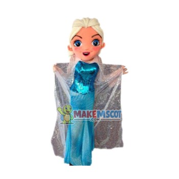 Cheap Frozen Princess Elsa Mascot Costume Cheap Frozen Princess Elsa Mascot Costume