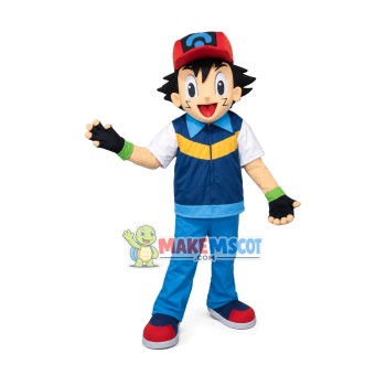 Ash Mascot Costume Ash Mascot Costume