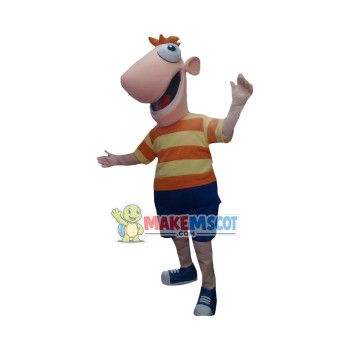 Phineas Mascot Costume Phineas Mascot Costume
