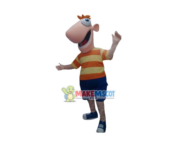 Phineas Mascot Costume Phineas Mascot Costume
