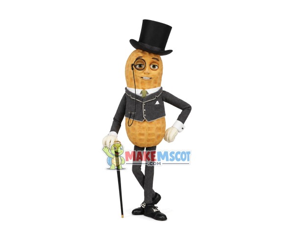 Handsome Mr. Peanut Mascot Costume