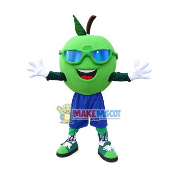 Happy Apple Mascot Costume Happy Apple Mascot Costume