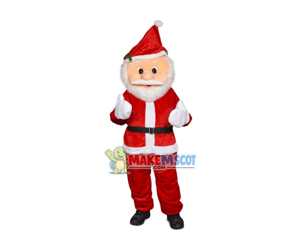 Santa Cartoon Mascot Costume Santa Cartoon Mascot Costume