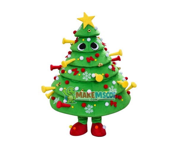 Deluxe Christmas Tree Mascot Costume Deluxe Christmas Tree Mascot Costume