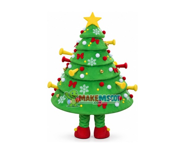 Deluxe Christmas Tree Mascot Costume Deluxe Christmas Tree Mascot Costume