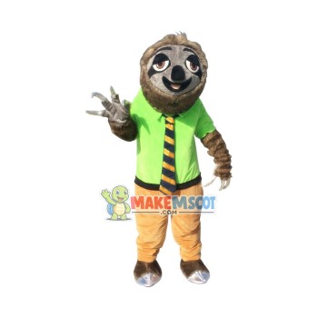 Zootopia Mascot Costume Cartoon Folivora Sloth Zootopia Mascot Costume Cartoon Folivora Sloth