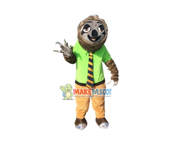 Zootopia Mascot Costume Cartoon Folivora Sloth Zootopia Mascot Costume Cartoon Folivora Sloth