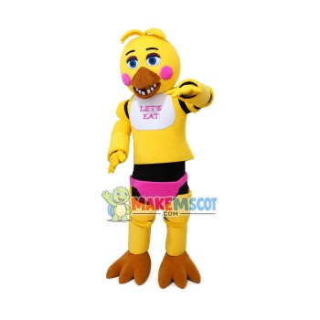 Five Nights At Freddy's Toy Chica Yellow Mascot Costume Five Nights At Freddy's Toy Chica Yellow Mascot Costume