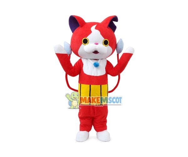 Youkai Watch Jibanyan Red Cat Mascot Costumes Youkai Watch Jibanyan Red Cat Mascot Costumes