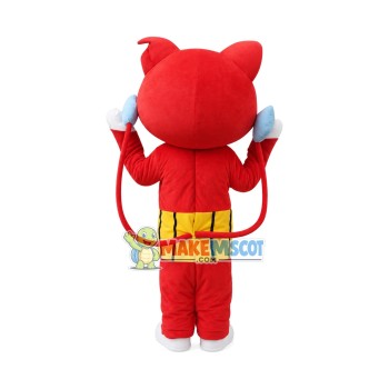 Youkai Watch Jibanyan Red Cat Mascot Costumes Youkai Watch Jibanyan Red Cat Mascot Costumes