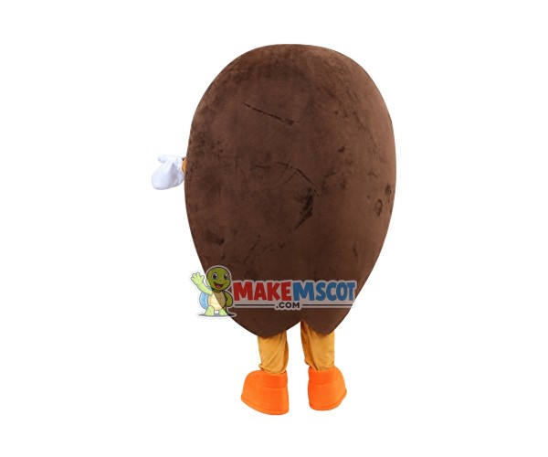 Lovely Coffee Bean Cartoon Mascot Costume Lovely Coffee Bean Cartoon Mascot Costume