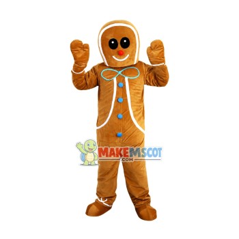 Ginger Bread Boy Mascot Costume