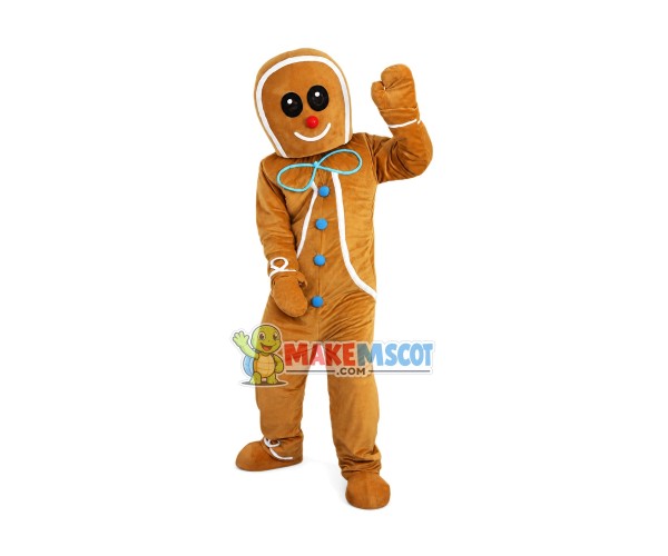 Ginger Bread Boy Mascot Costume Ginger Bread Boy Mascot Costume