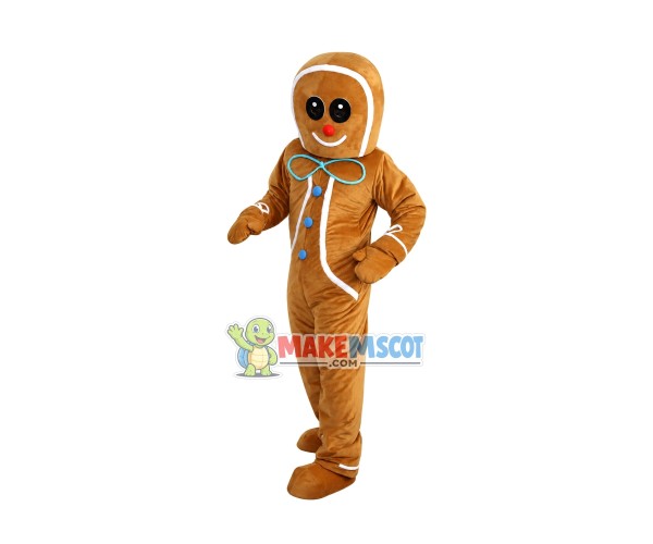 Ginger Bread Boy Mascot Costume Ginger Bread Boy Mascot Costume