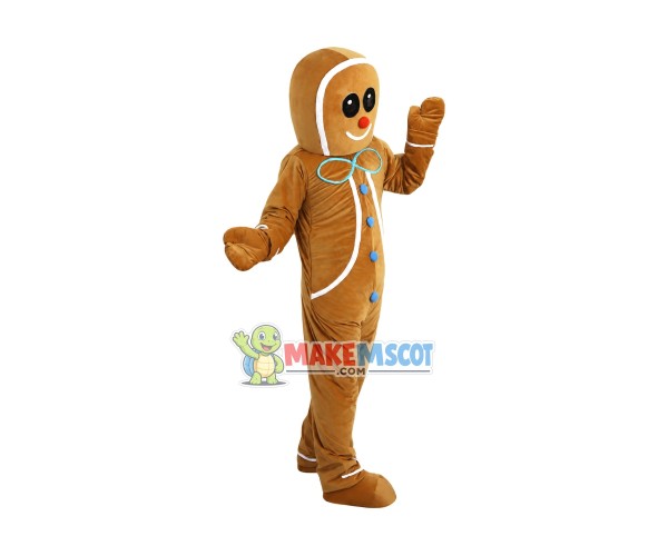 Ginger Bread Boy Mascot Costume Ginger Bread Boy Mascot Costume
