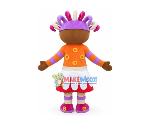 High Quality Upsy Daisy Mascot Costume High Quality Upsy Daisy Mascot Costume