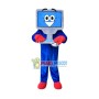 Blue Computer Mascot Costumes Free Shipping