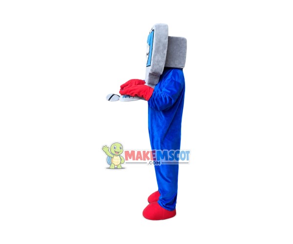 Blue Computer Mascot Costumes Free Shipping Blue Computer Mascot Costumes Free Shipping