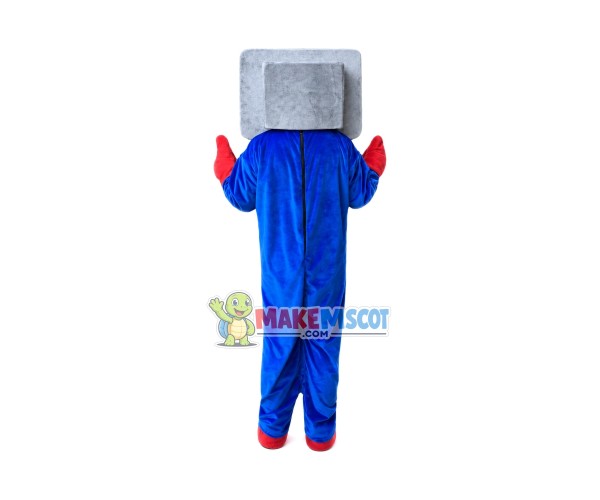 Blue Computer Mascot Costumes Free Shipping Blue Computer Mascot Costumes Free Shipping