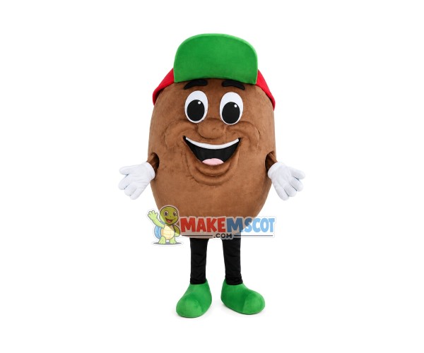 Green Hat Potato Mascot Costume Green Hat Potato Mascot Costume