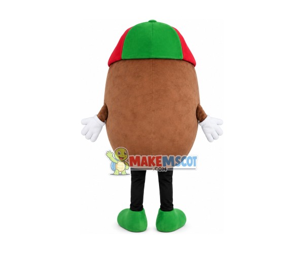 Green Hat Potato Mascot Costume Green Hat Potato Mascot Costume