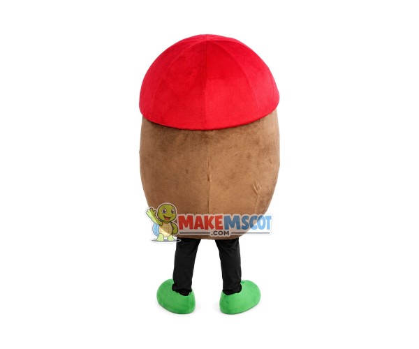 Green Hat Potato Mascot Costume Green Hat Potato Mascot Costume