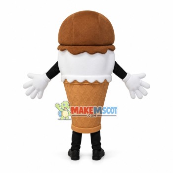 Hand-Dipped IceCream Waver Adult Mascot Costume Hand-Dipped IceCream Waver Adult Mascot Costume