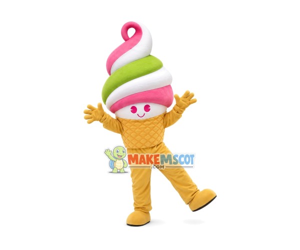 Ice Cream Cone Mascot Costume Ice Cream Cone Mascot Costume