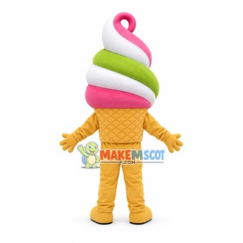 Ice Cream Cone Mascot Costume Ice Cream Cone Mascot Costume