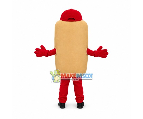Happy Hotdog Mascot Costume Happy Hotdog Mascot Costume